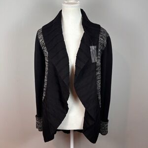 Angel Tweed Signature Wrap Sweater Cardigan with pin Closure Womens SM NWT $222